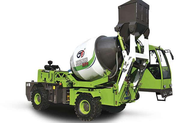 自上料混凝土攪拌罐車