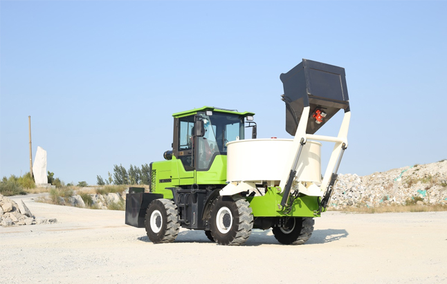 自上料混凝土攪拌罐車